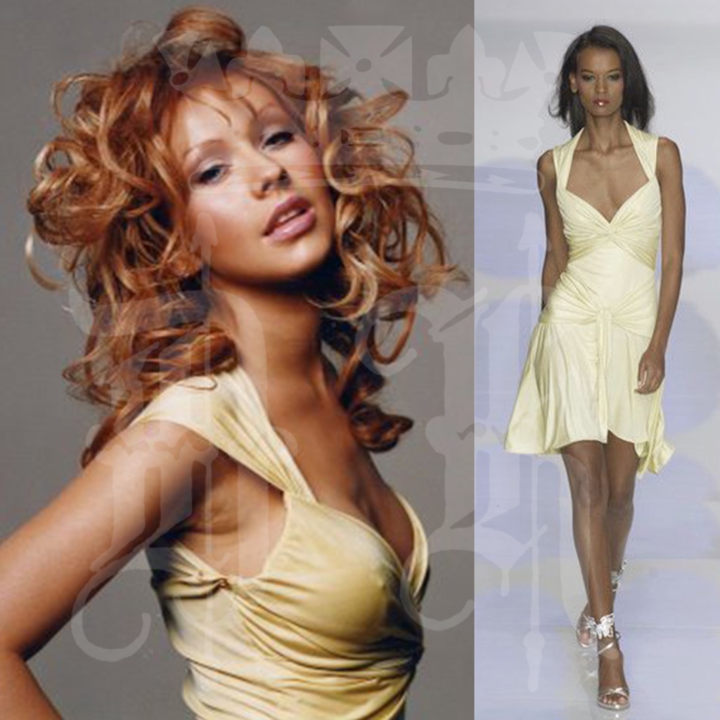 Rare Yellow Runway Dress Aso Christina Aguilera Rare Yellow Runway Dress Aso Christina Aguilera